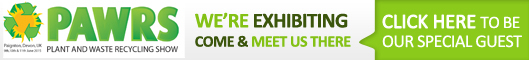 Come and meet us at the PLant & Waste Recycling Show